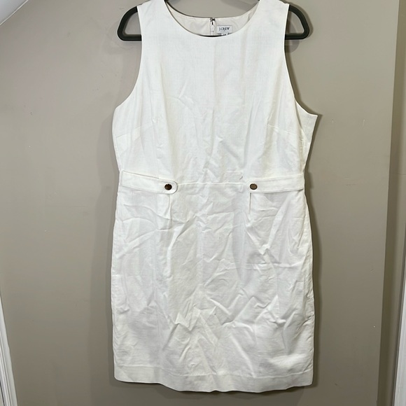 EUC J. Crew Factory Women's Suiting Dress With Waist Tabs Size 18 - Picture 2 of 5